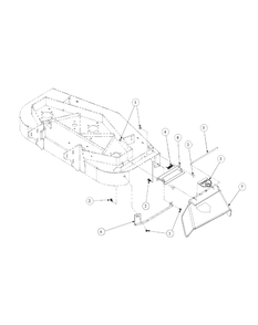 Part Location Diagram of 01009875-0637 MTD DEFLECTOR CHUTE BRACKET